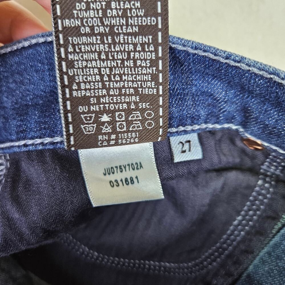 7 For All Mankind Bootcut Jeans Women Low Rise Stretch Denim Blue Western 27 - Picture 12 of 16